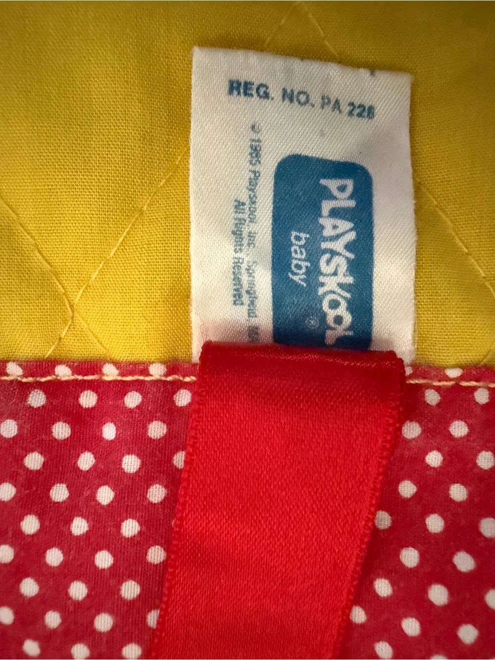 Vintage 1985 Playskool Baby Play Mat